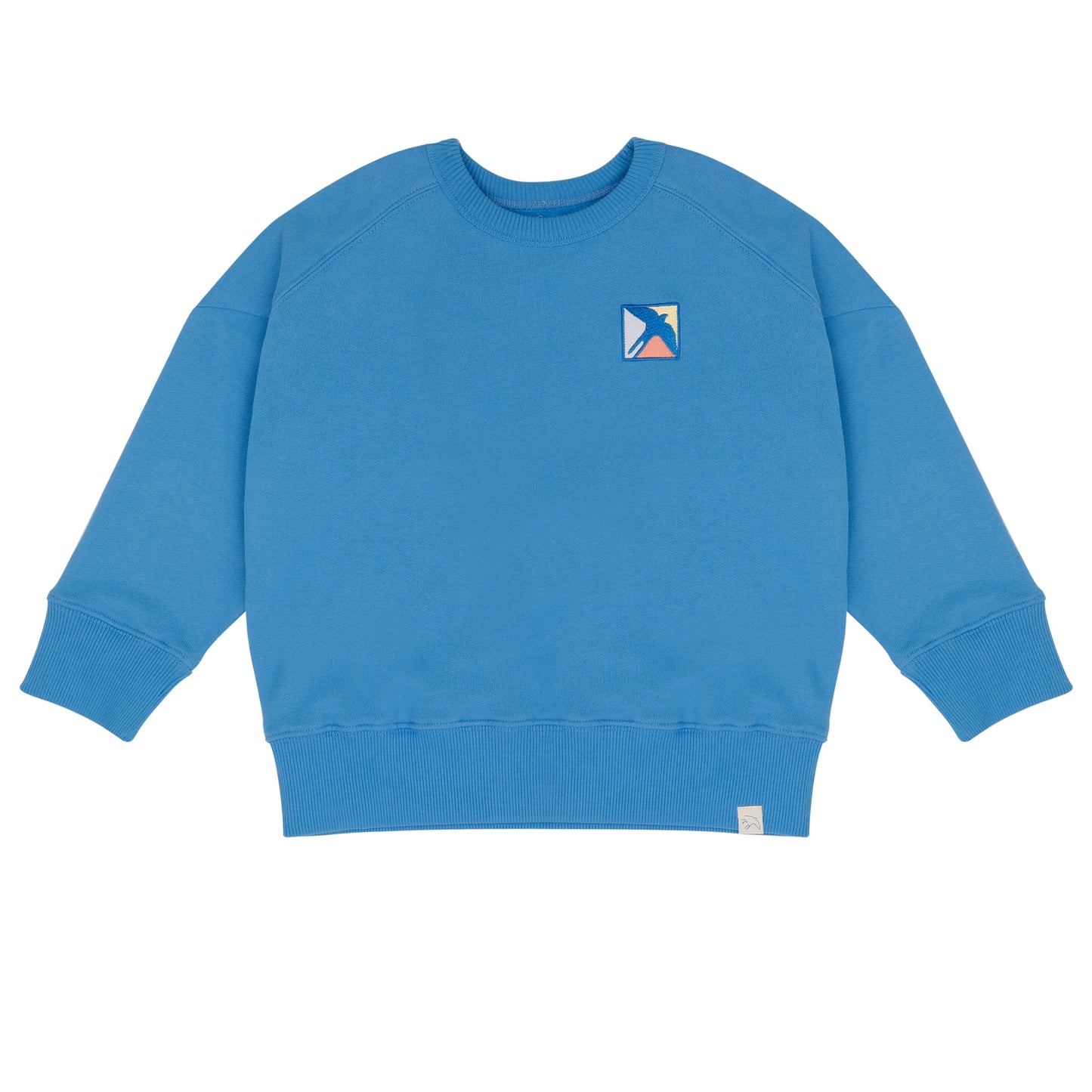 Sammy badge sweater bright blue