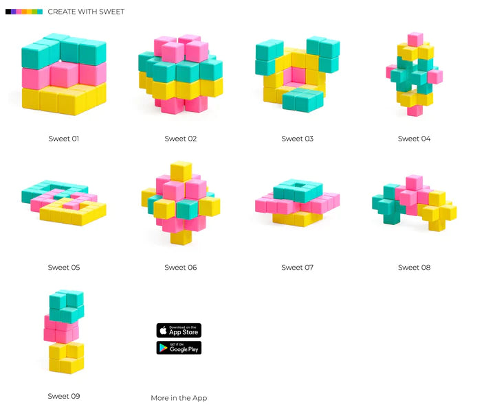 Pixio Magnetic blocks - 60 stuks